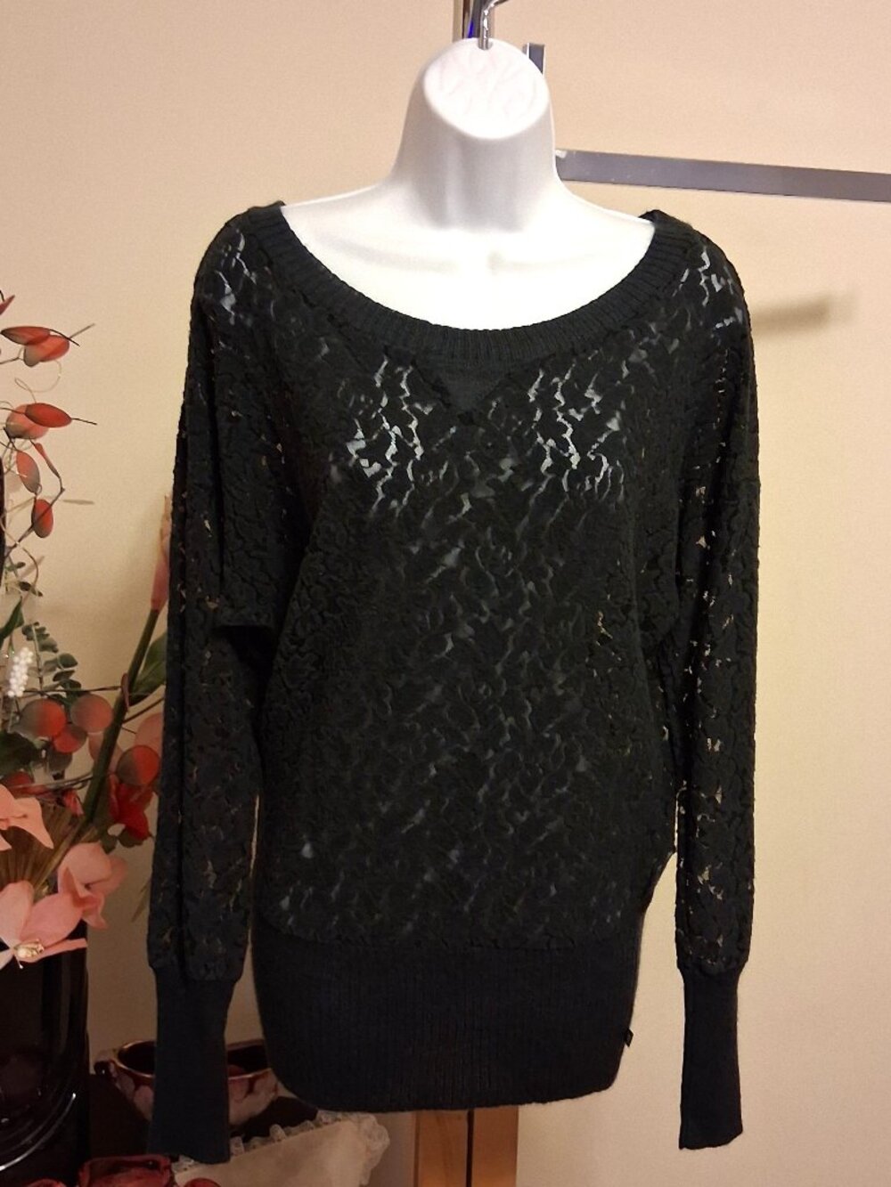 DEPT Premium Quality Knit Cardigan Sweater Long Sleeve Knitwear Women M Gray